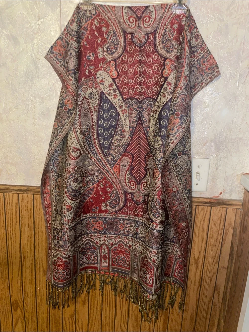 Multi color paisley pashmina shawl (nwot)